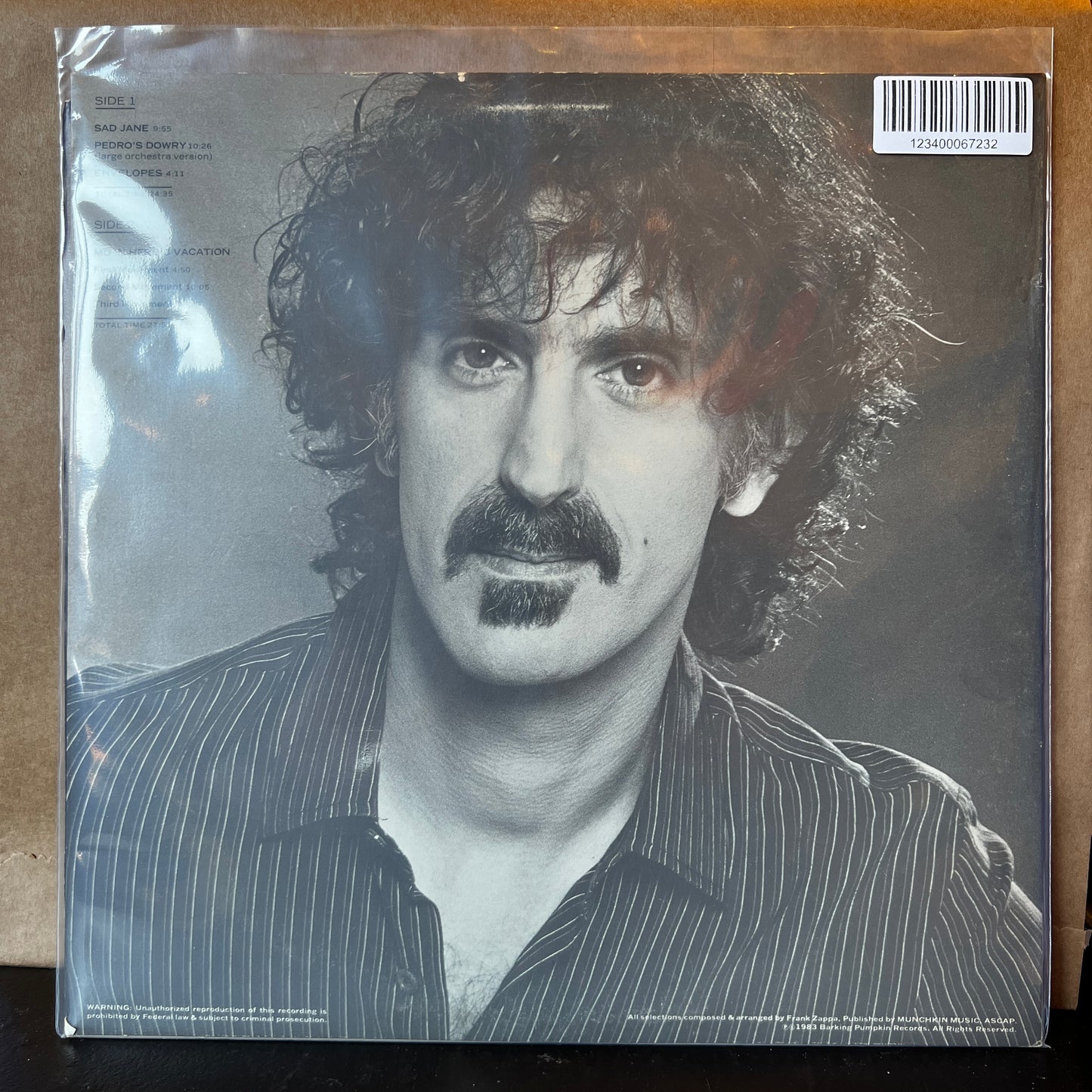 Used Vinyl: Frank Zappa / The London Symphony Orchestra "Conducted By Kent Nagano ‎– Zappa Vol. 1" LP (1983 Press)