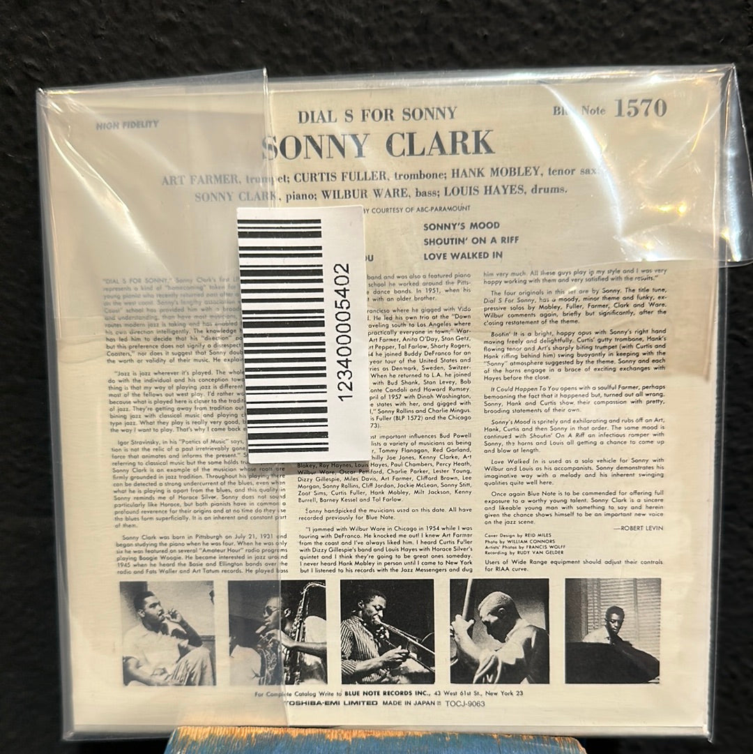 USED DISC: Sonny Clark ‎"Dial S For Sonny" CD (Japanese Disc)