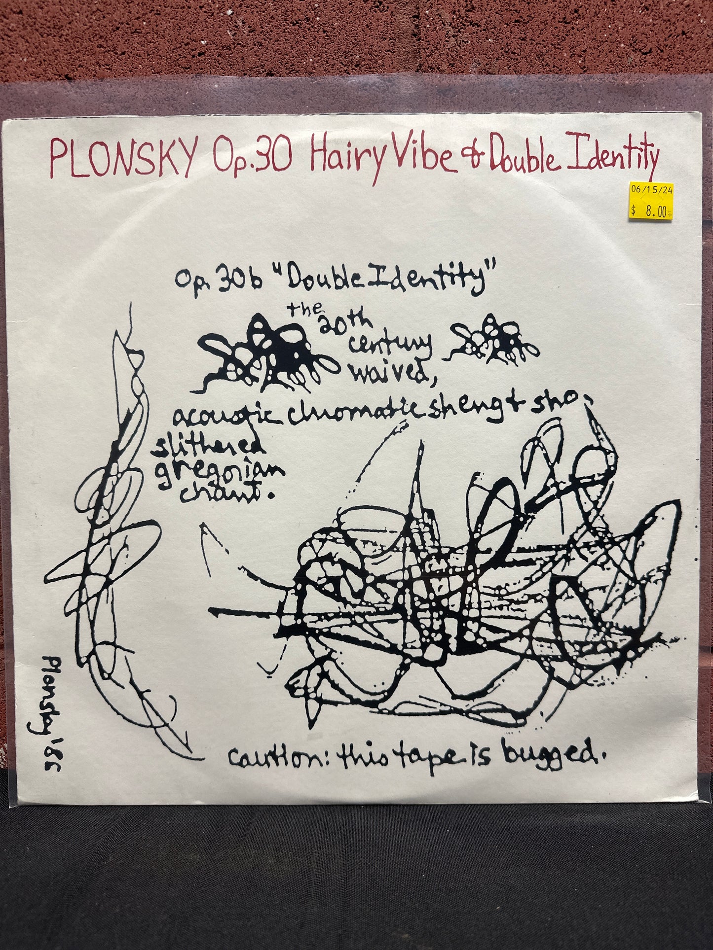 Used Vinyl:  Peter Brody Plonsky ”Op. 30 Hairy Vibe + Double Identity” LP (Unofficial)