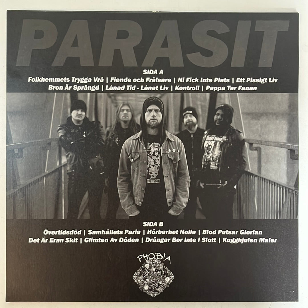 USED VINYL: Parasit “Samhällets Paria” LP (White/Black Splatter Vinyl)