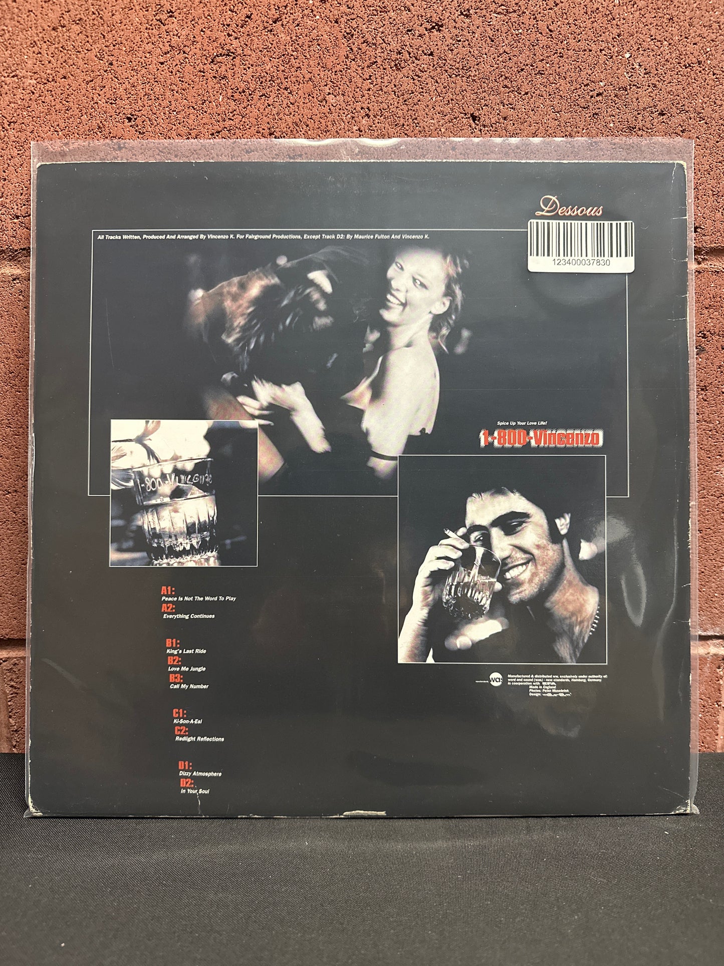 Used Vinyl:  Vincenzo ”1-800-Vincenzo” 2x12"