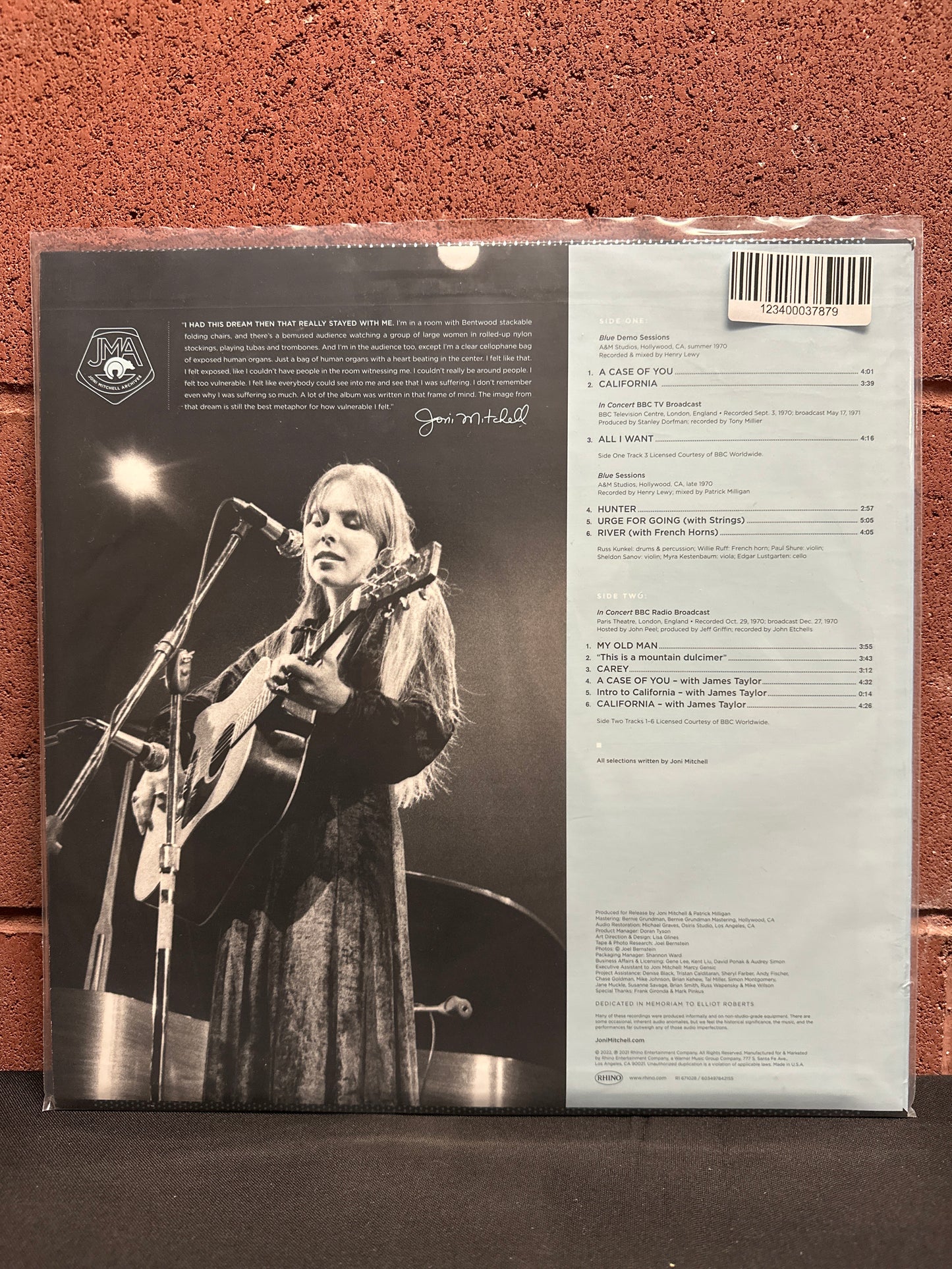 Used Vinyl:  Joni Mitchell ”Blue Highlights  ” LP (180 Gram)