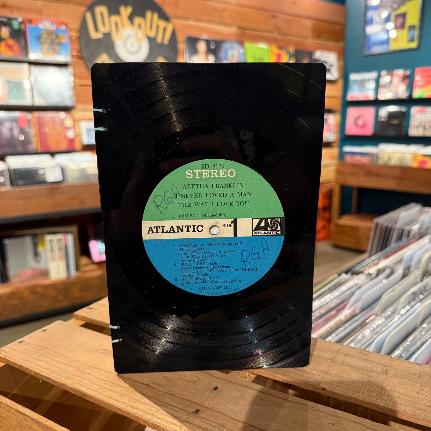 Etta James / Aretha Franklin Recycled Vinyl Journal