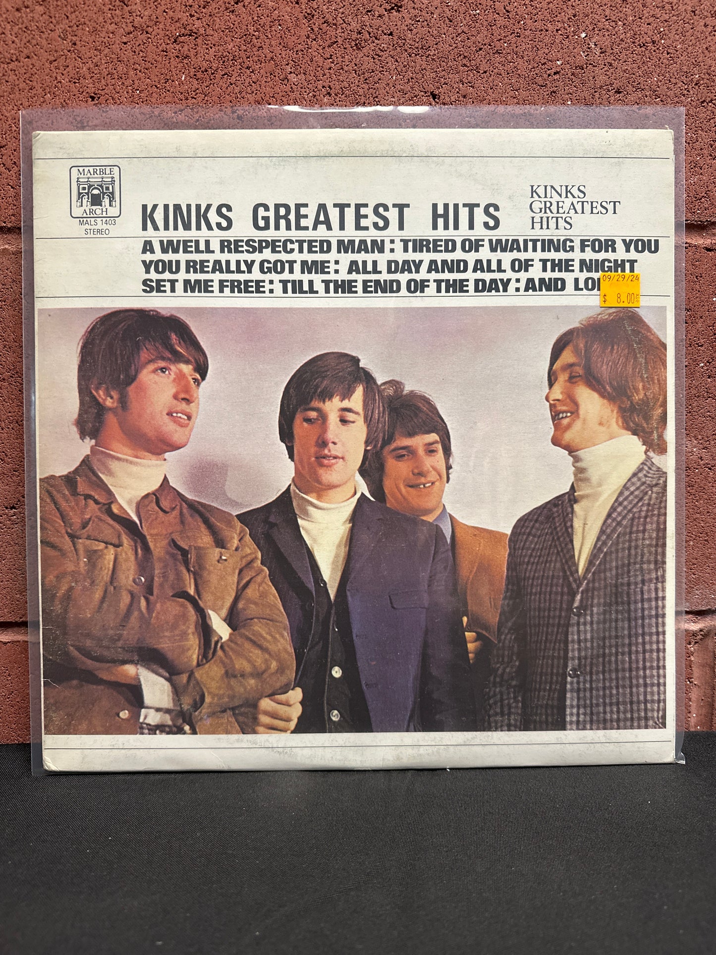 Used Vinyl:  The Kinks ”Kinks Greatest Hits” LP