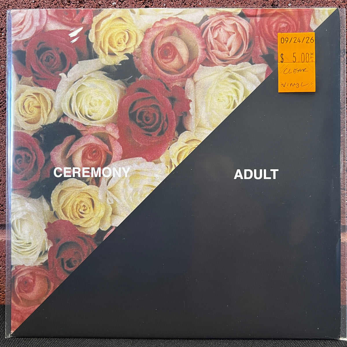 Used Vinyl: Ceremony "Adult" 7" (Clear vinyl)
