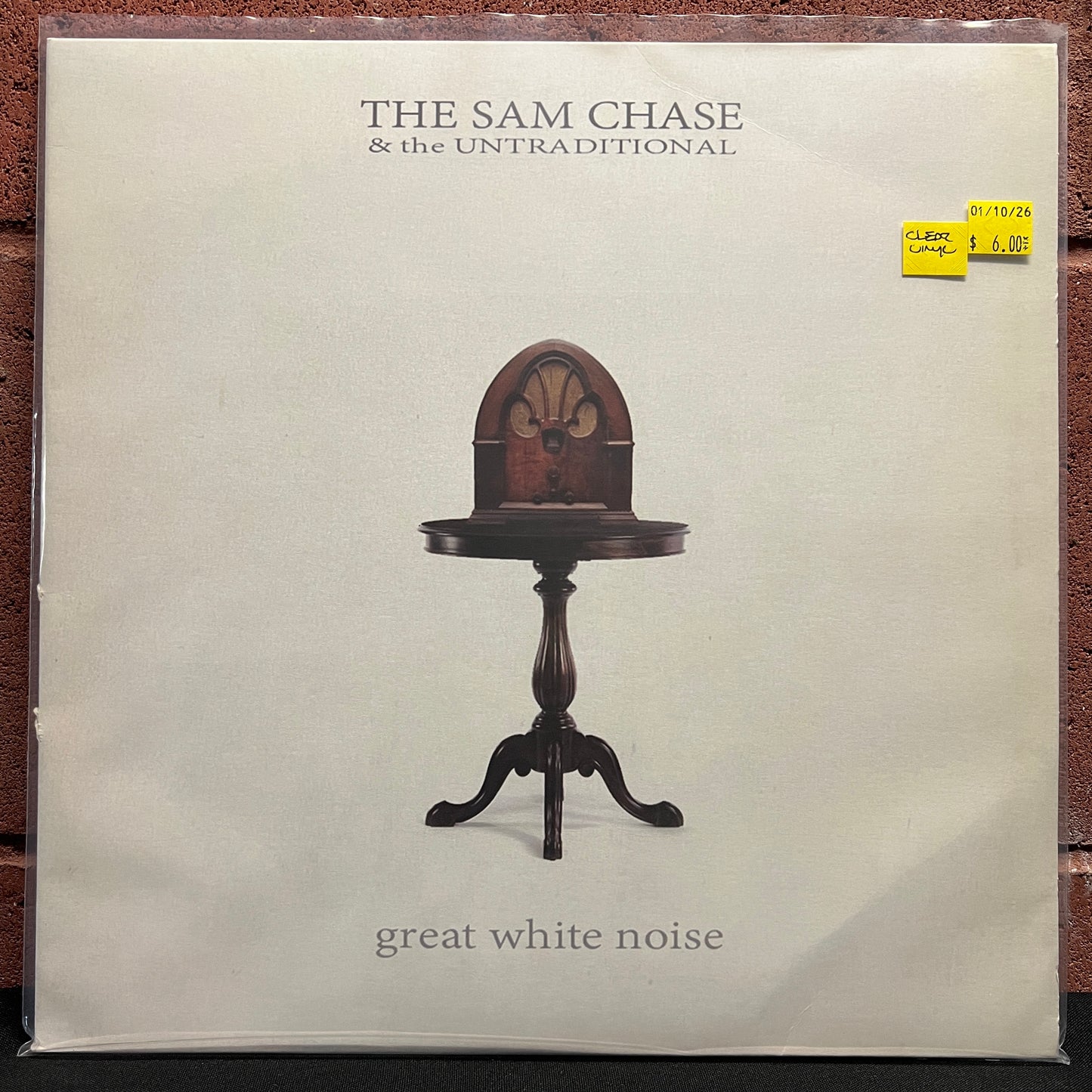 Used Vinyl: The Sam Chase & The Untraditional "Great White Noise" LP (Clear Raw Vinyl)