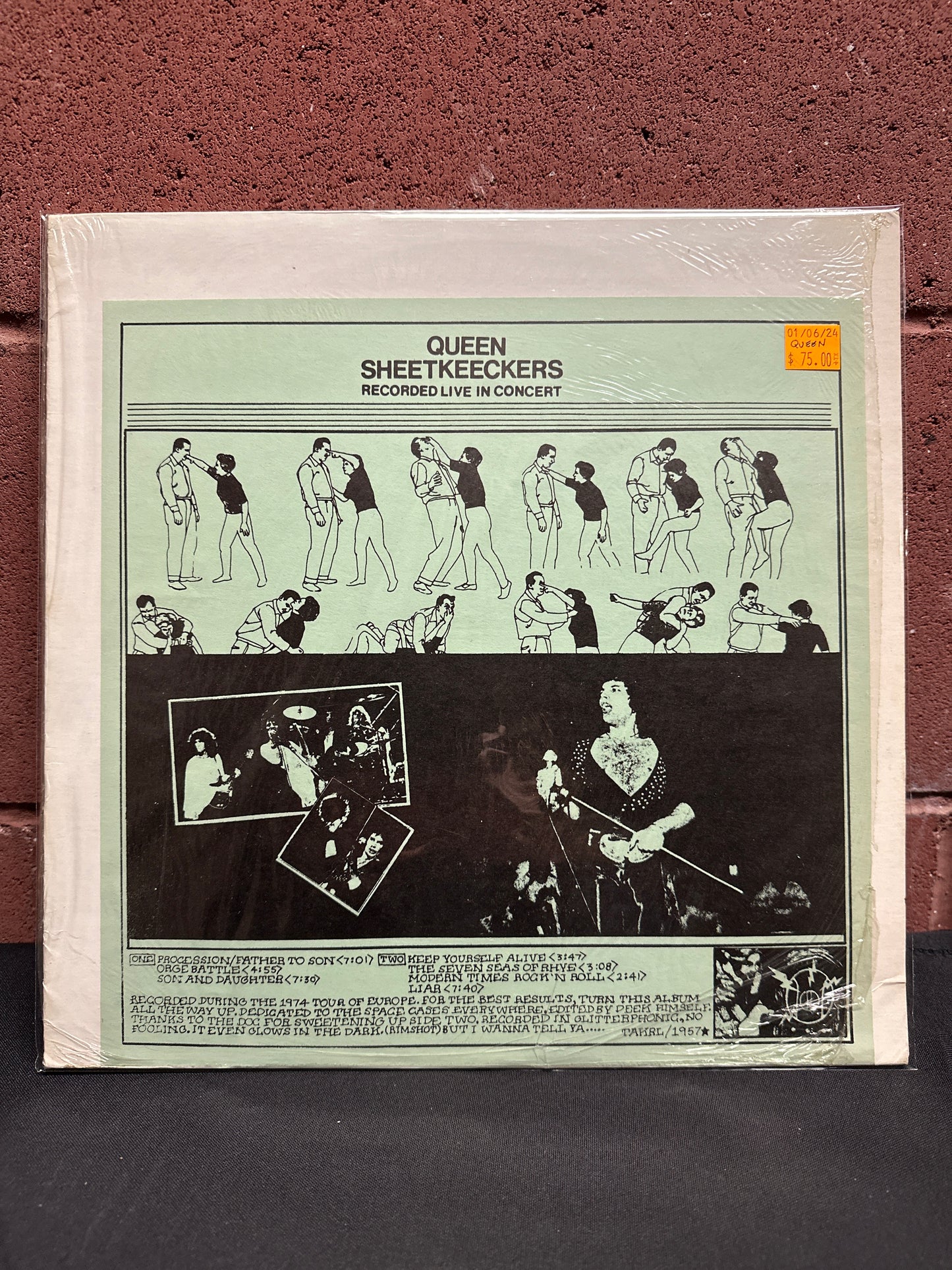 Used Vinyl: Queen "Sheetkeeckers - Recorded Live In Concert" LP (Unofficial)