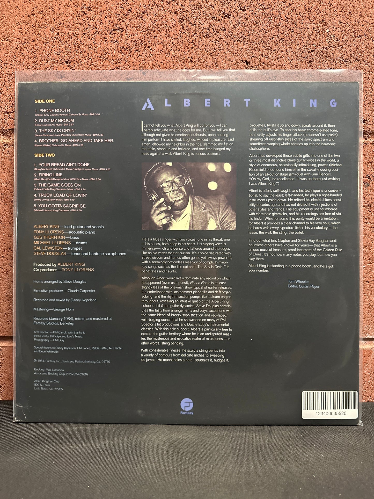 Used Vinyl:  Albert King ”I'm In A Phone Booth Baby” LP