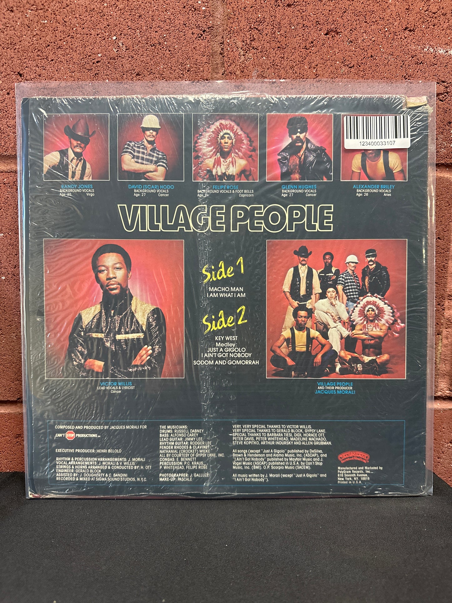 Used Vinyl:  Village People ”Macho Man” LP