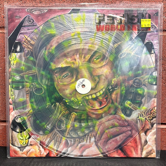 Used Vinyl:  Fetish ”World Eater” 12" (Clear with green splatter vinyl)