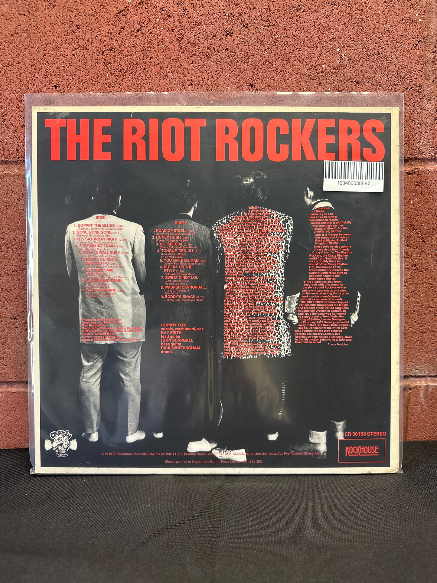 Used Vinyl:  The Riot Rockers ”The Riot Rockers” LP