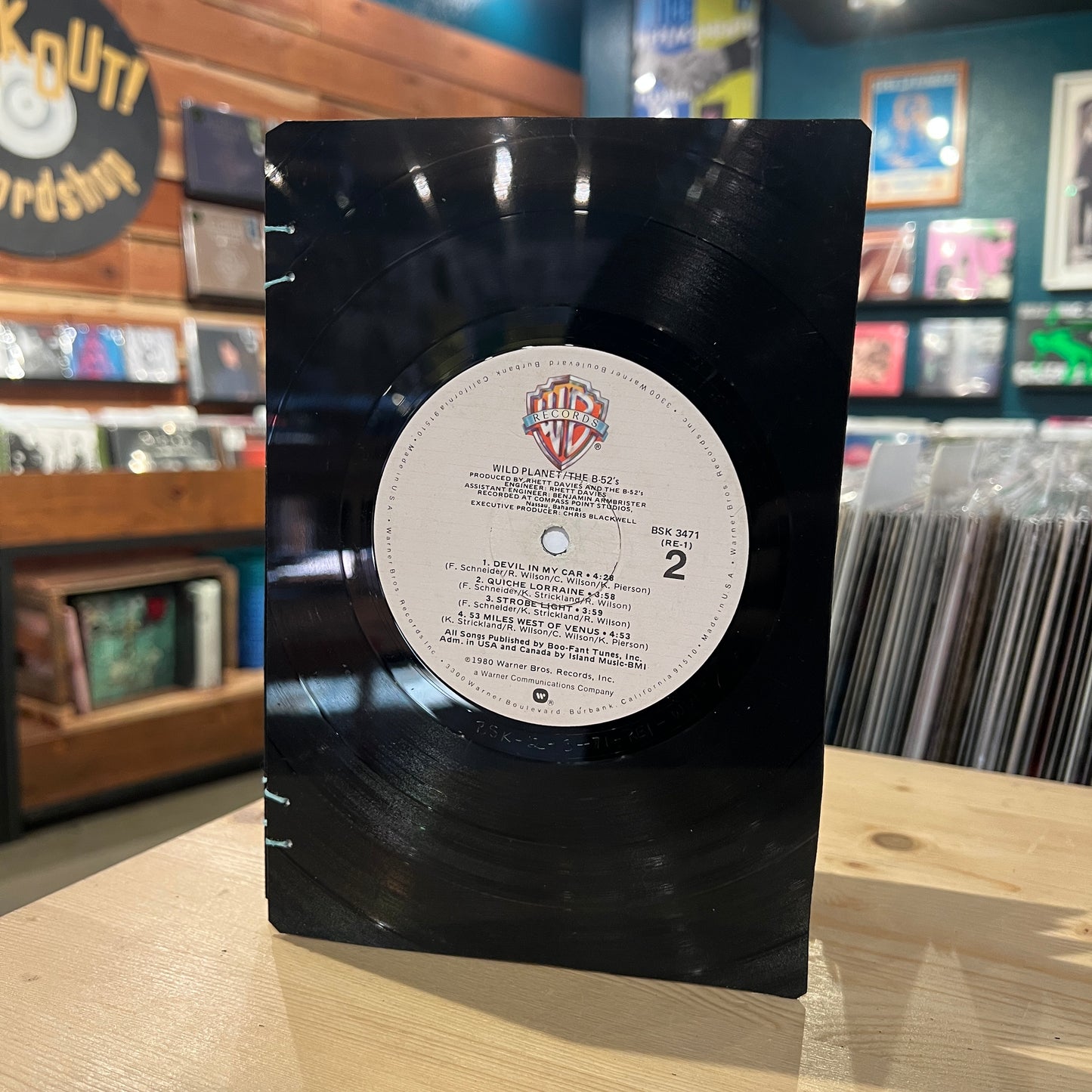 The Go-Go's / The B-52's Recycled Vinyl Journal