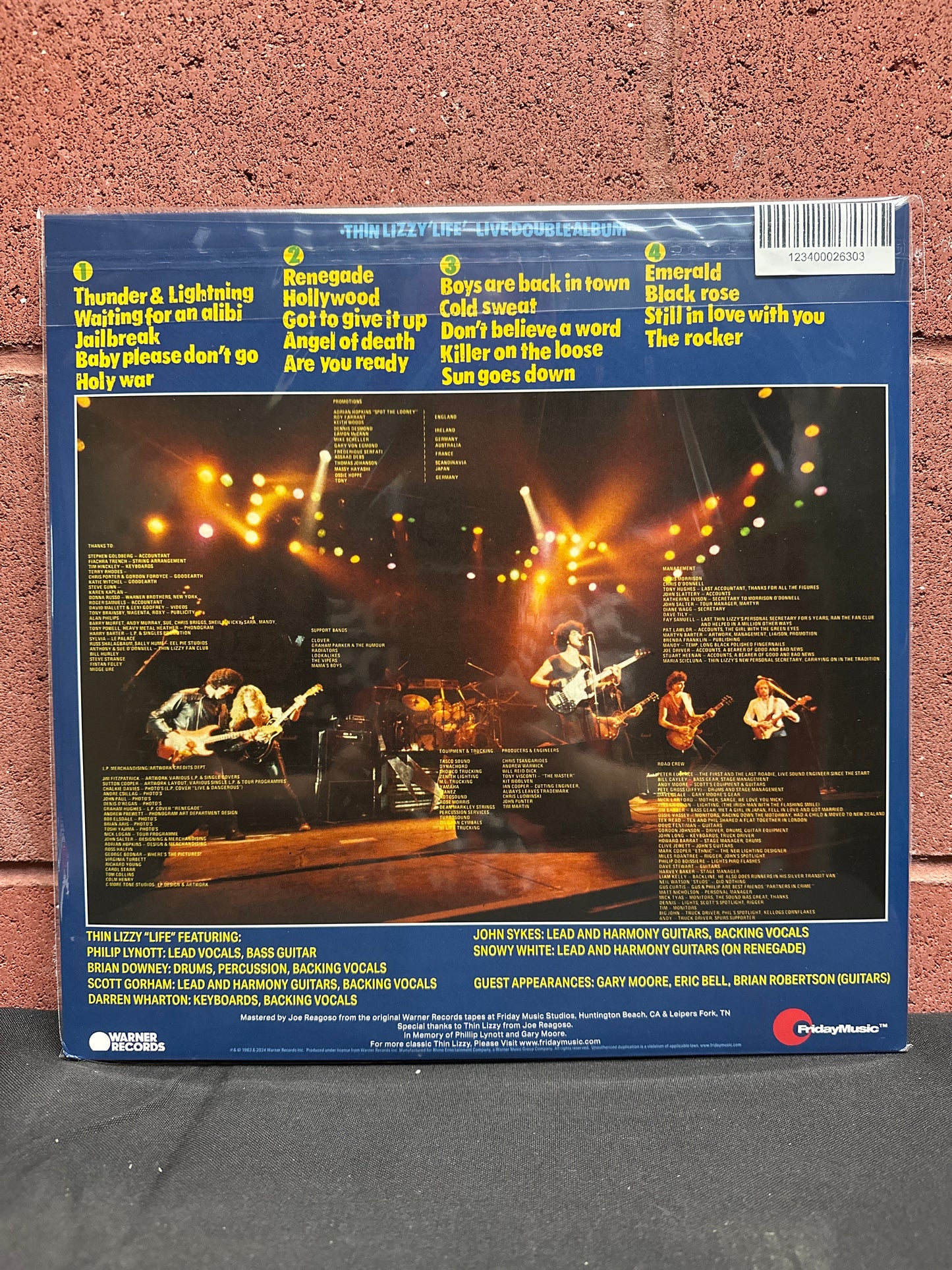 Used Vinyl:  Thin Lizzy ”Life Live ” 2xLP (Blue vinyl)