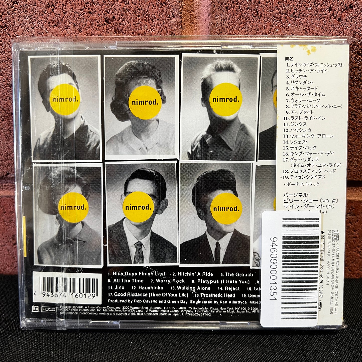 Used CD: Green Day "Nimrod." CD (1997 Japanese Press w/ Bonus Track)