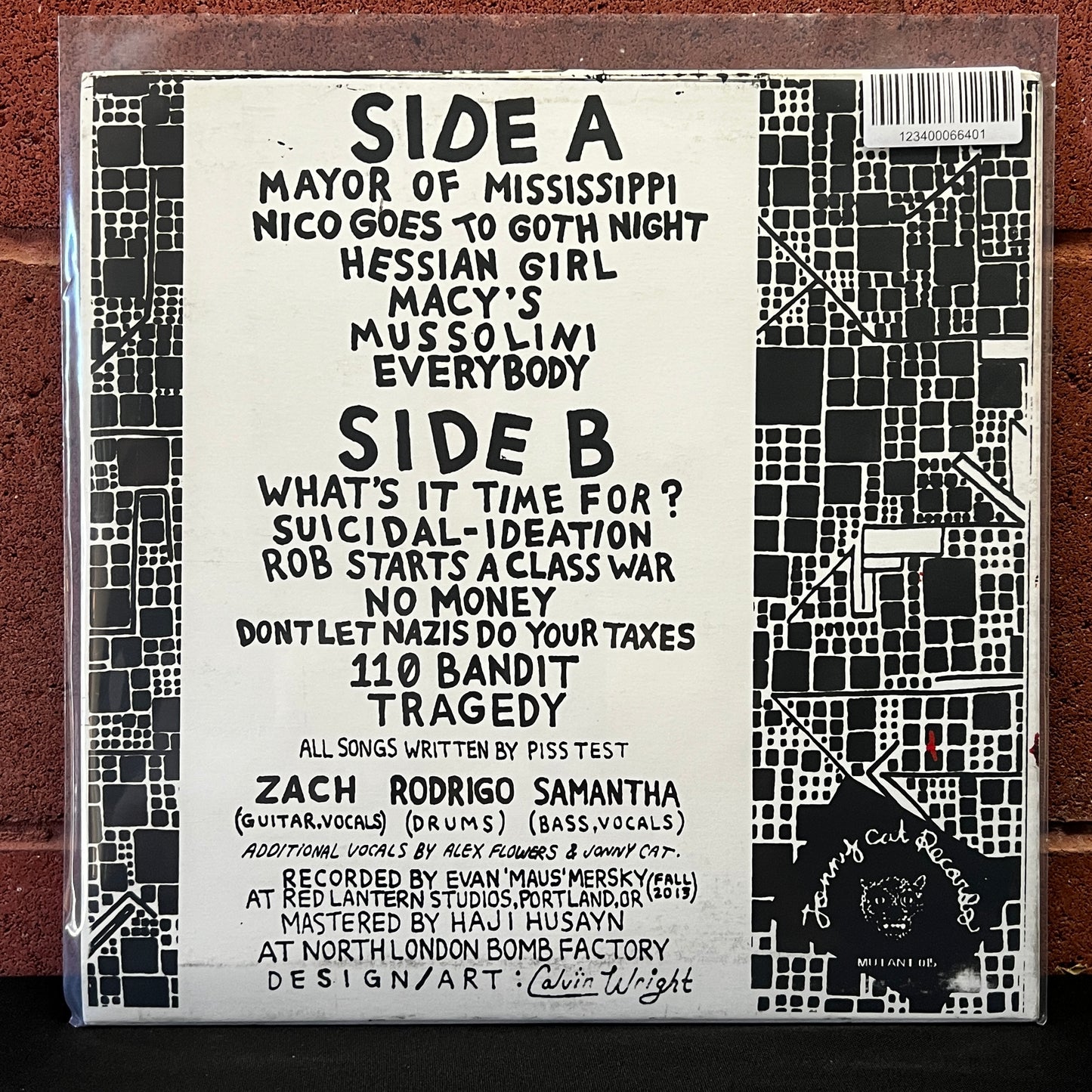 Used Vinyl: Piss Test "S/T" LP (2014 Press - Clear Vinyl)