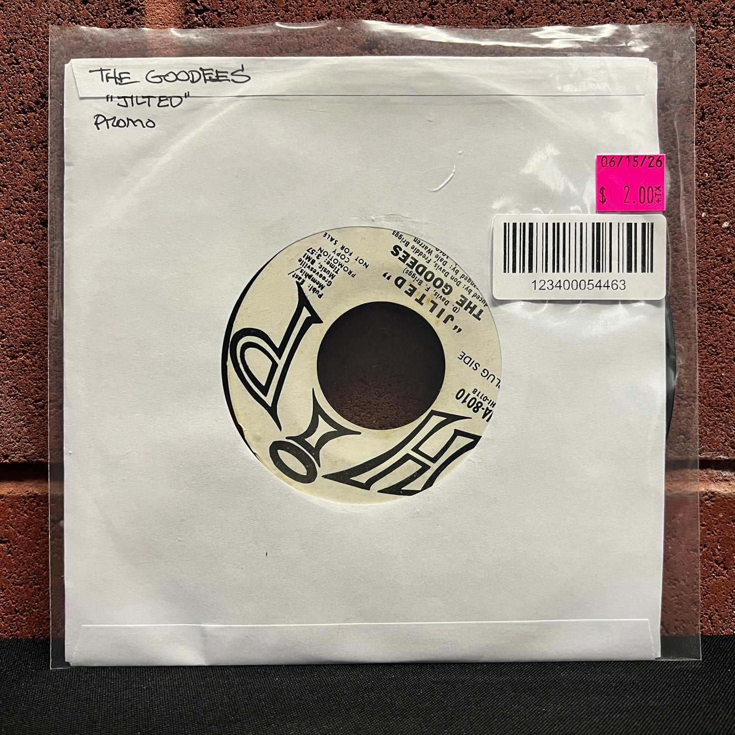 Used Vinyl: The Goodees "Jilted" 7" (Promo)