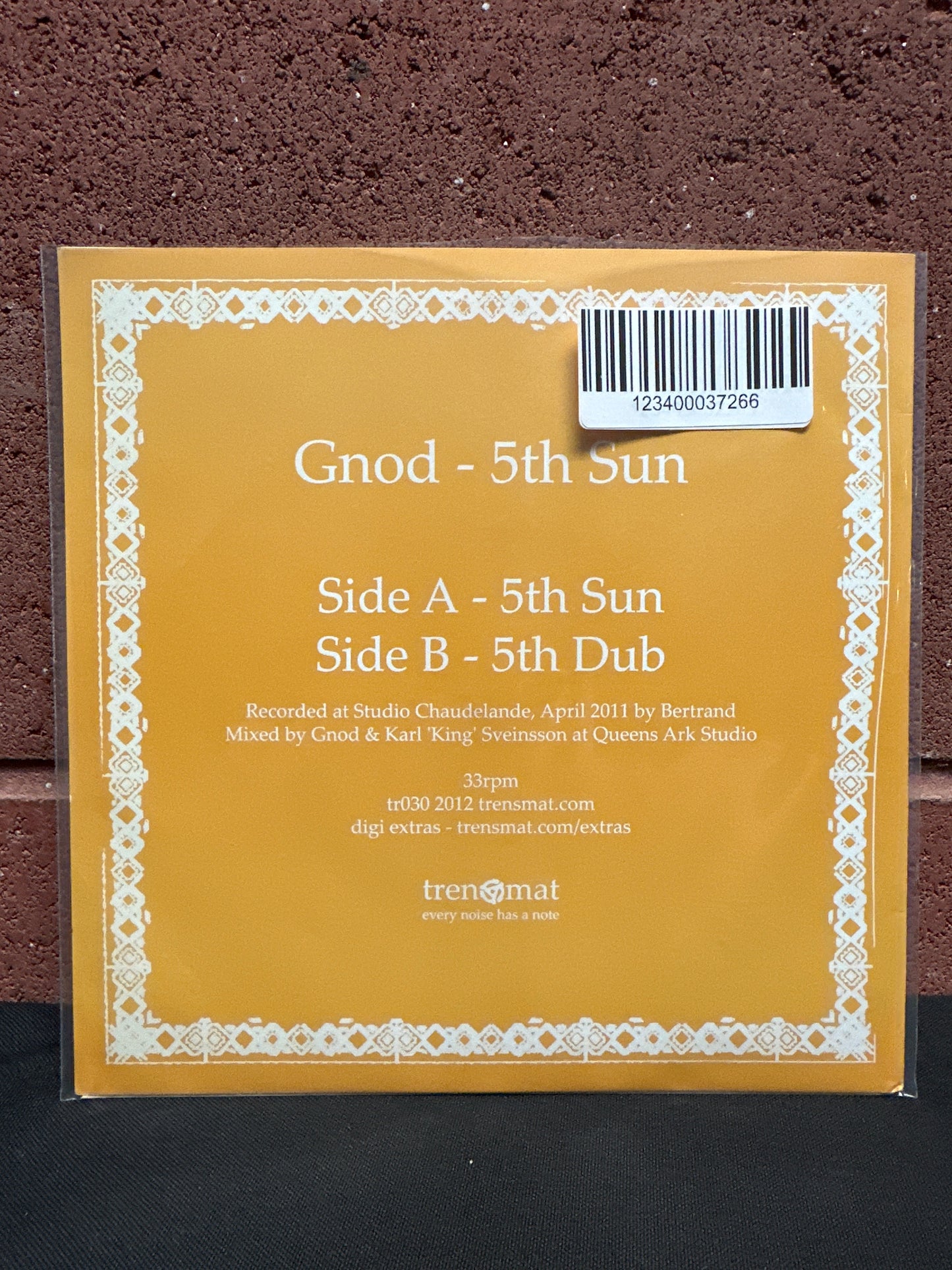 Used Vinyl:  Gnod ”5th Sun” 7" (Orange Vinyl)