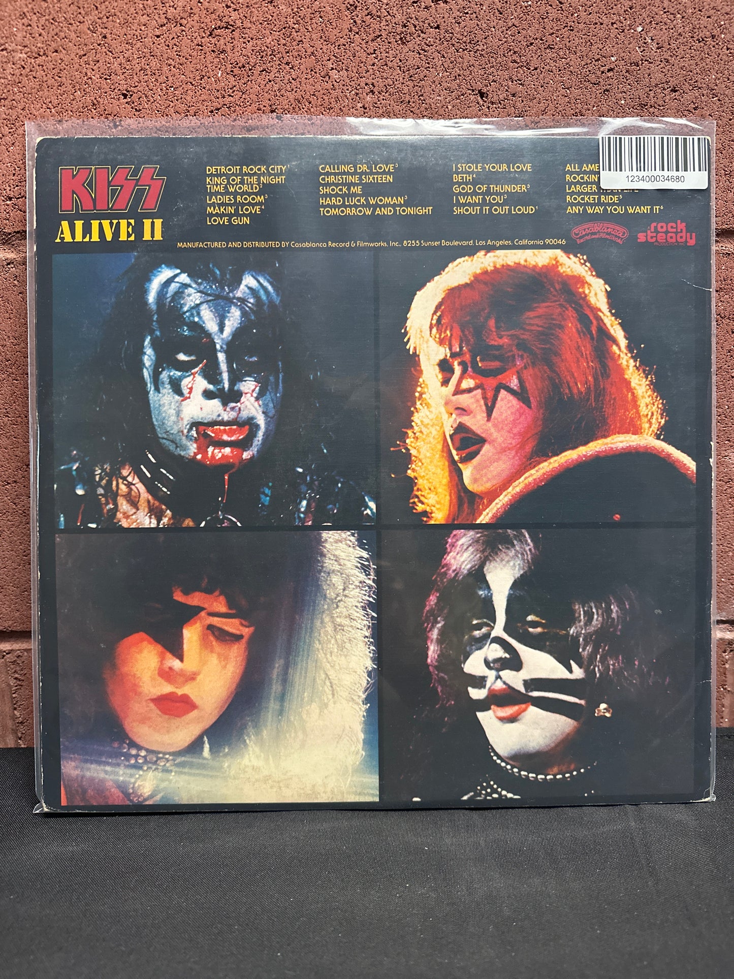 Used Vinyl:  Kiss ”Alive II” 2xLP