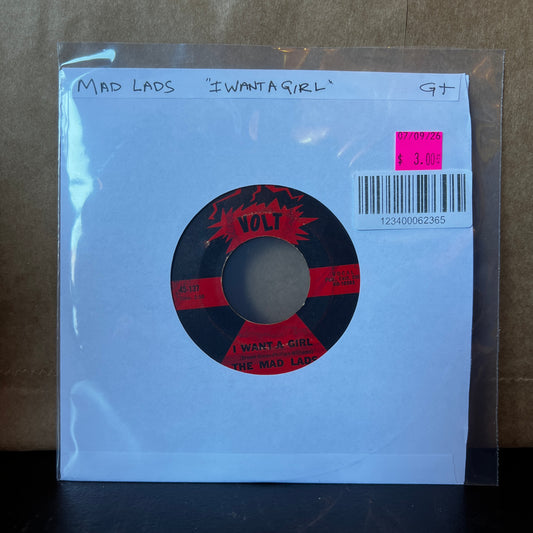Used Vinyl: The Mad Lads "I Want A Girl" 7"