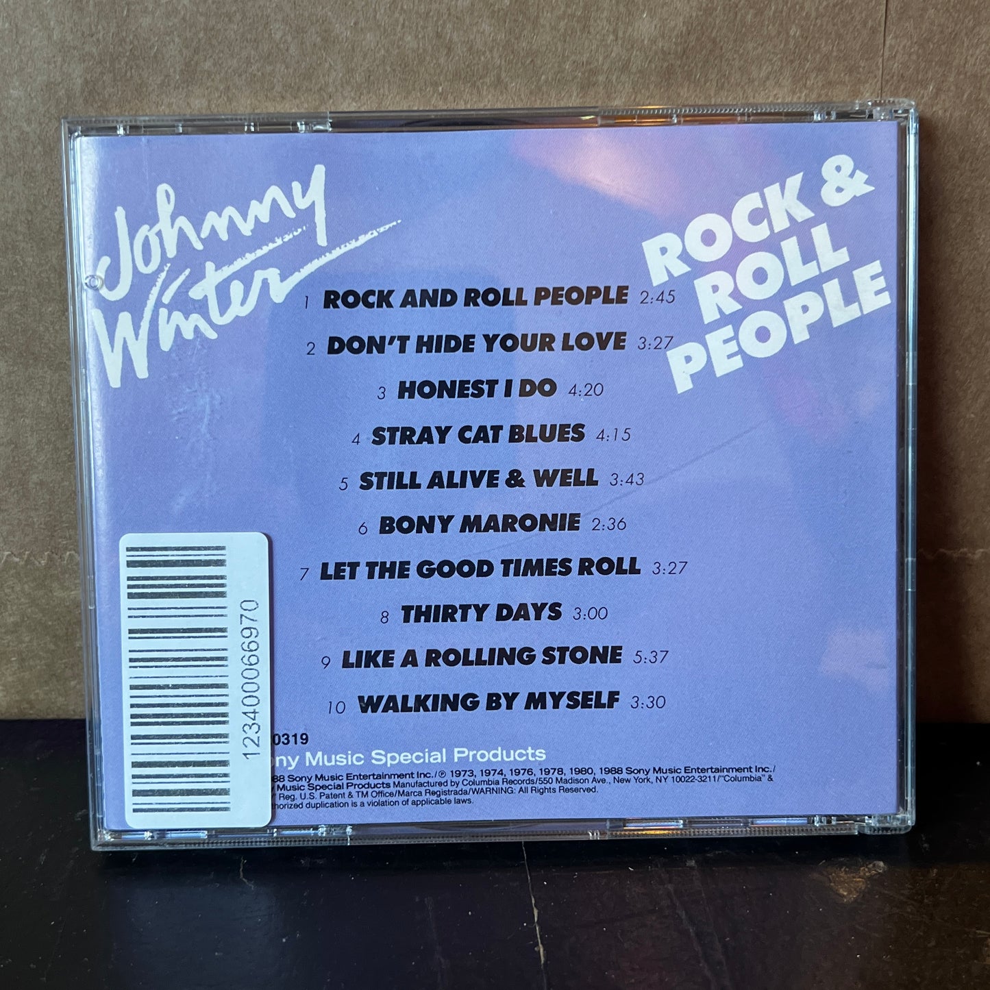 Used CD: Johnny Winter "Rock & Roll People" CD