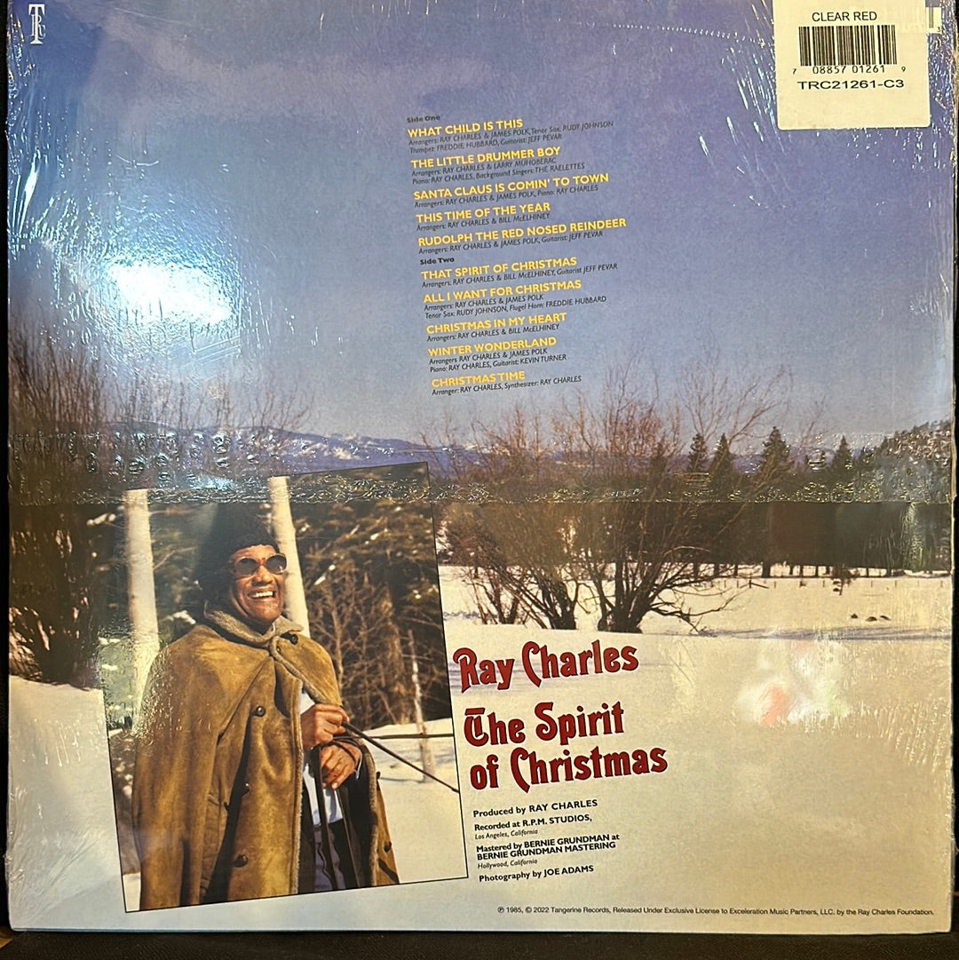 Used Vinyl:  Ray Charles ”The Spirit Of Christmas” LP (Red vinyl)