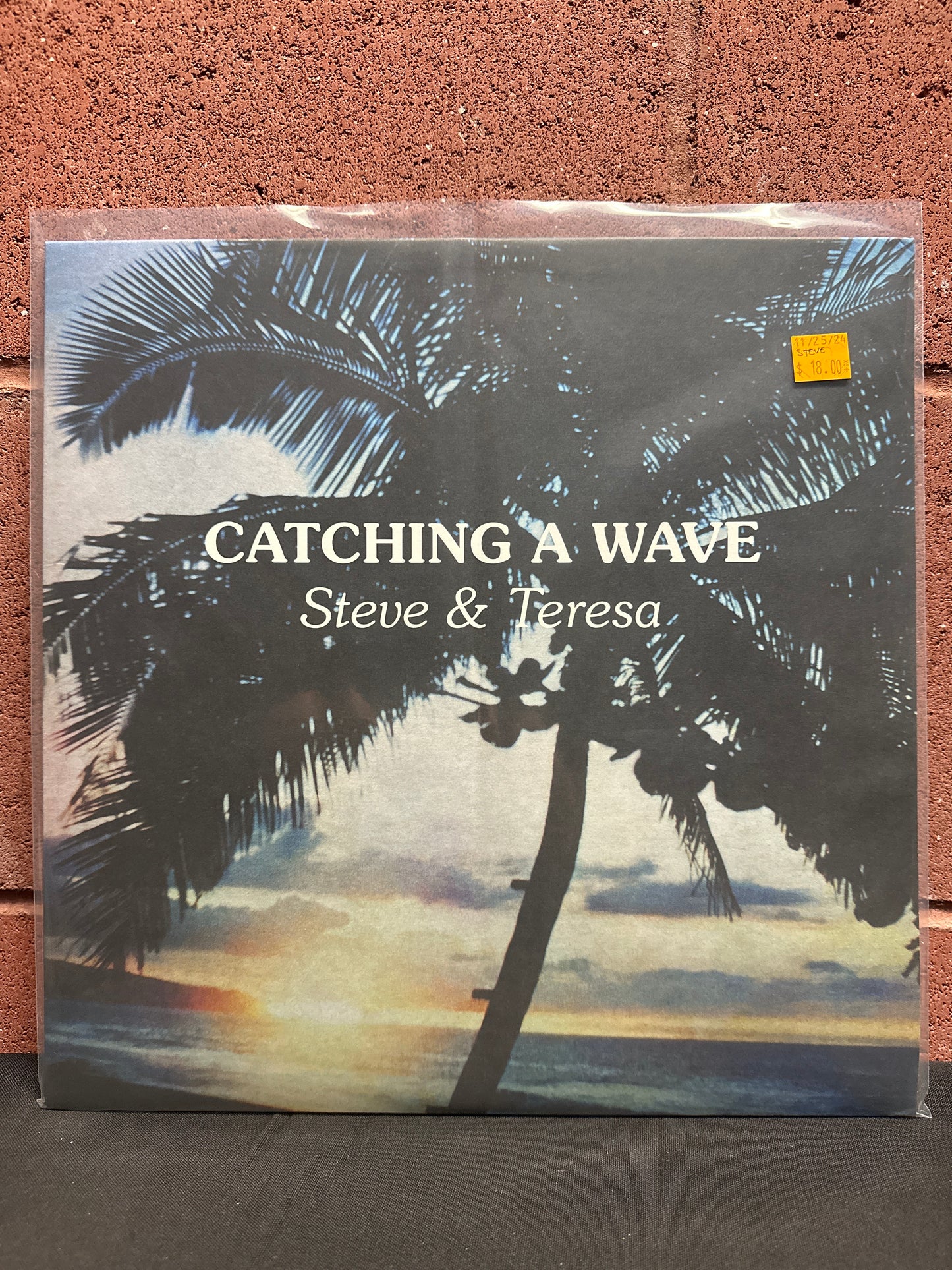 Used Vinyl:  Steve & Teresa ”Catching A Wave” LP (Clear vinyl)