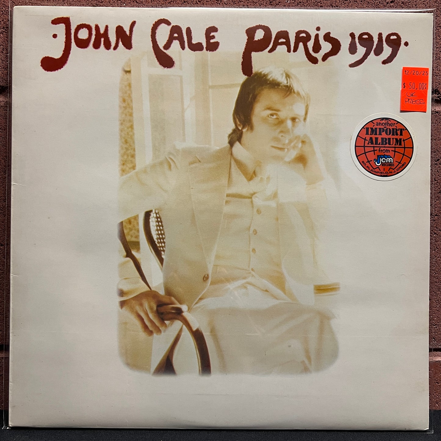 Used Vinyl: John Cale "Paris 1919" LP (UK Press)