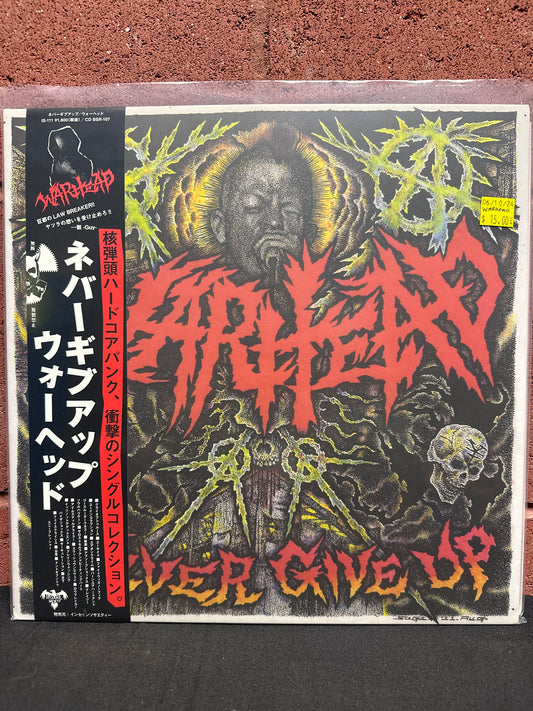 Used Vinyl:  Warhead ”Never Give Up” LP