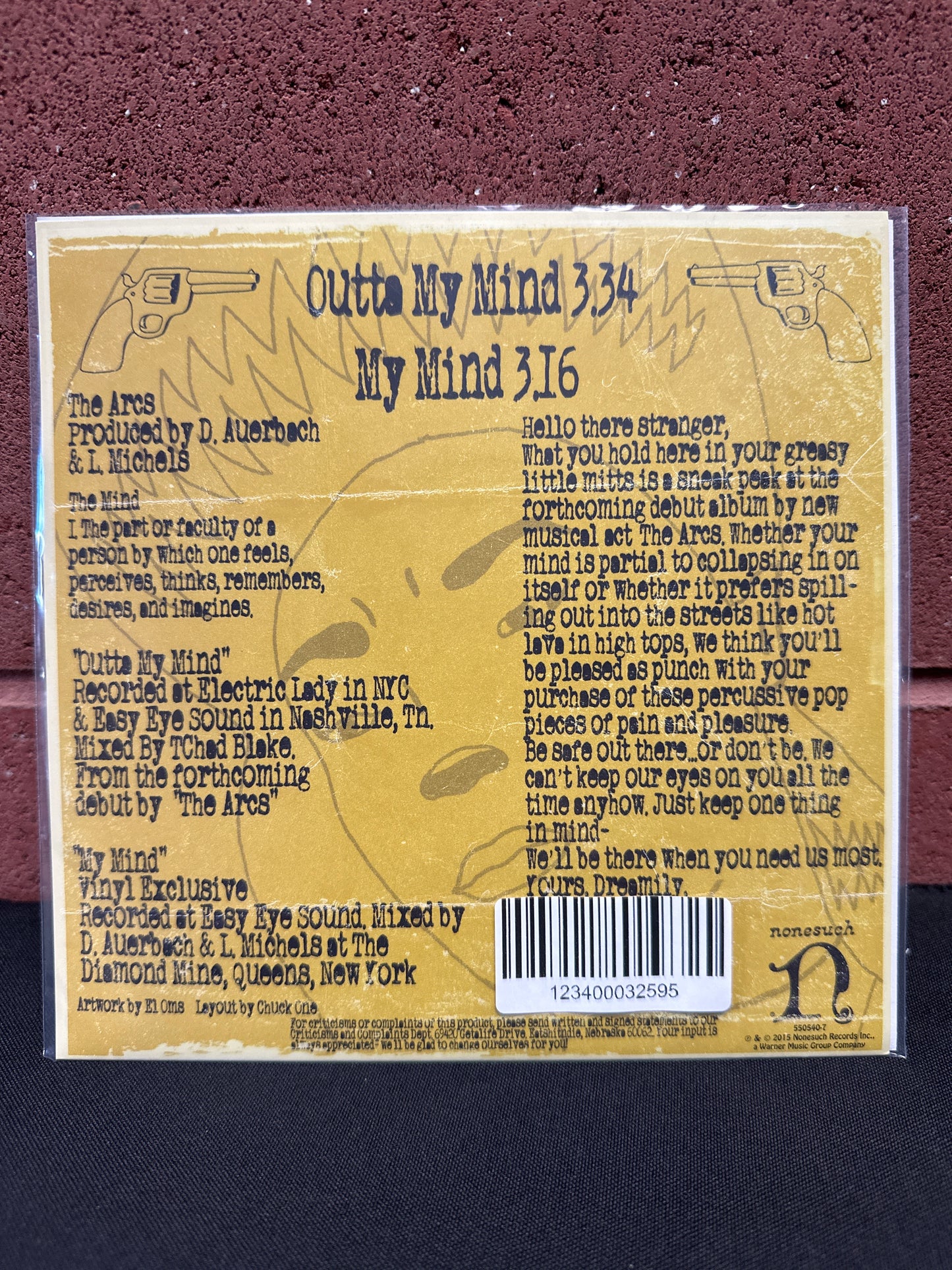 Used Vinyl:  The Arcs ”Outta My Mind / My Mind” 7"