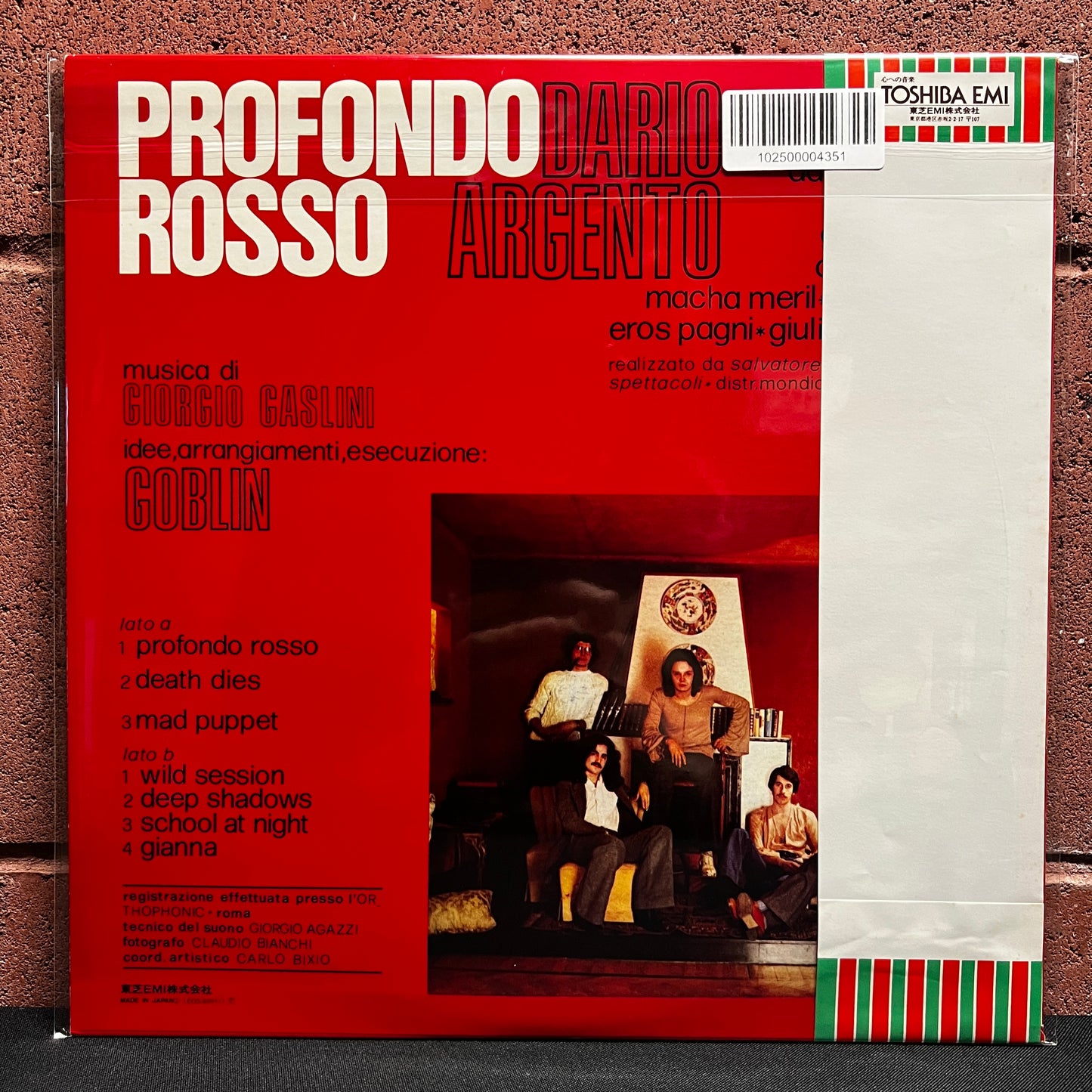 Used Vinyl: Goblin "Profondo Rosso (Colonna Sonora Originale Del Film)" LP (1975 Japanese Issue)