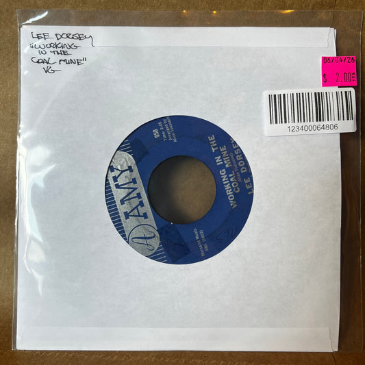 Used Vinyl: Lee Dorsey "Working In The Coal Mine / Mexico" 7" (1966 Press)