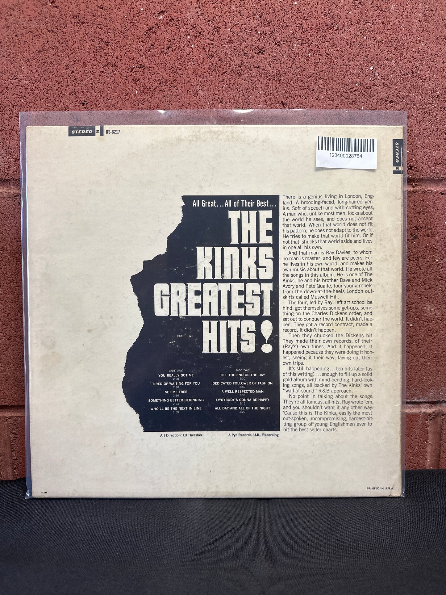 Used Vinyl:  The Kinks ”The Kinks Greatest Hits!” LP