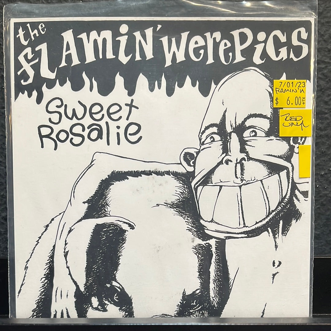 USED VINYL: Flamin' Werepigs "Sweet Rosalie" 7" (Red Vinyl)