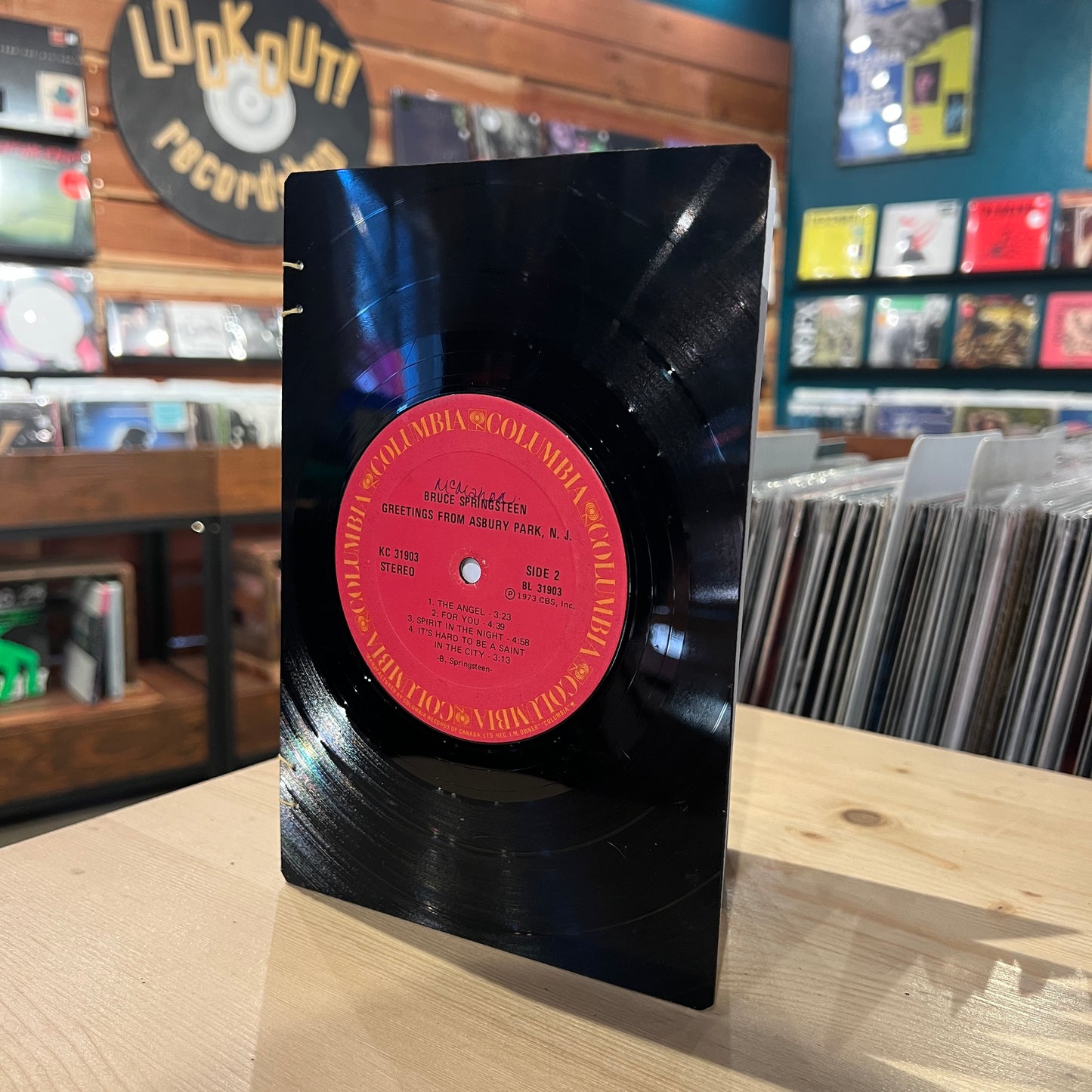 Bruce Springsteen Recycled Vinyl Journal