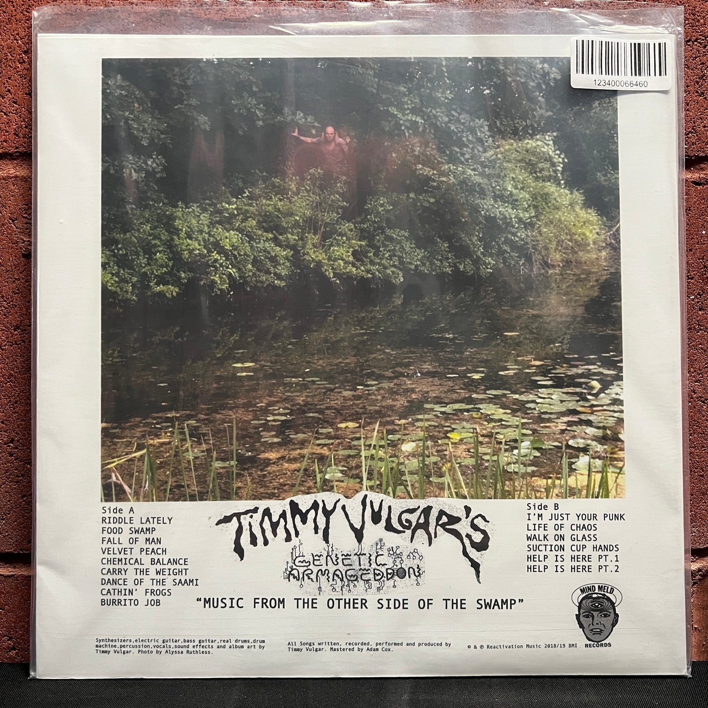 Used Vinyl: Timmy Vulgar's Genetic Armageddon ‎"Music From The Other Side Of The Swamp" LP (2019 Press)
