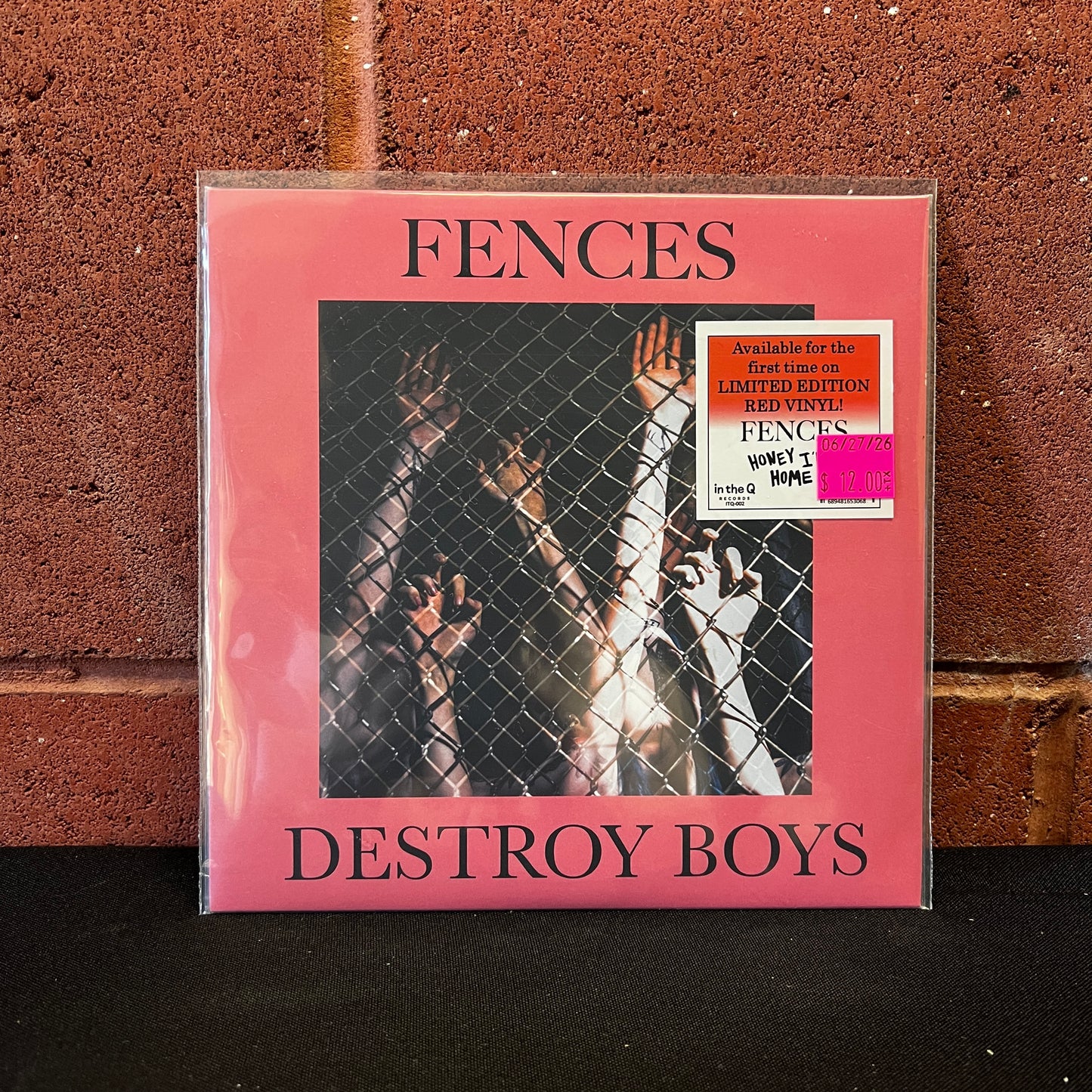 Used Vinyl: Destroy Boys "Fences" 7" (2021 Press - Red Vinyl)