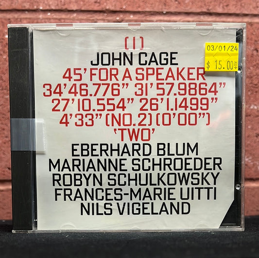Used CD: John Cage "Music For Five" 2xCD