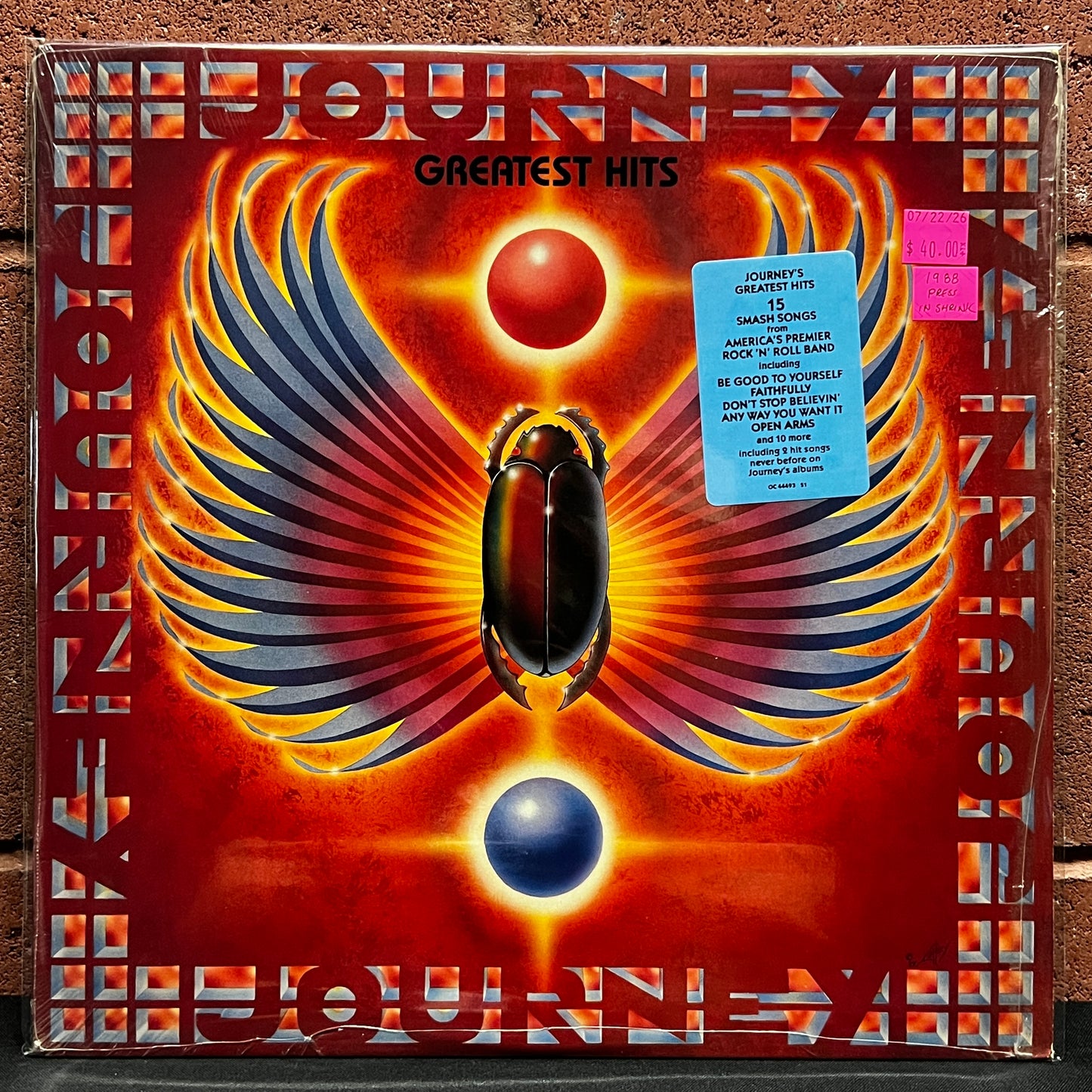 Used Vinyl: Journey "Greatest Hits" LP (In Open Shrink with Hype)