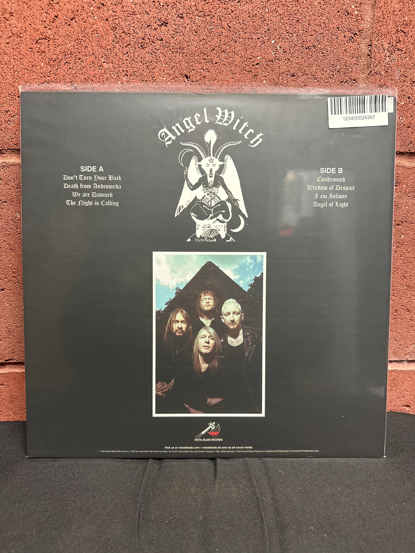 Used Vinyl:  Angel Witch ”Angel Of Light” LP (Red vinyl)