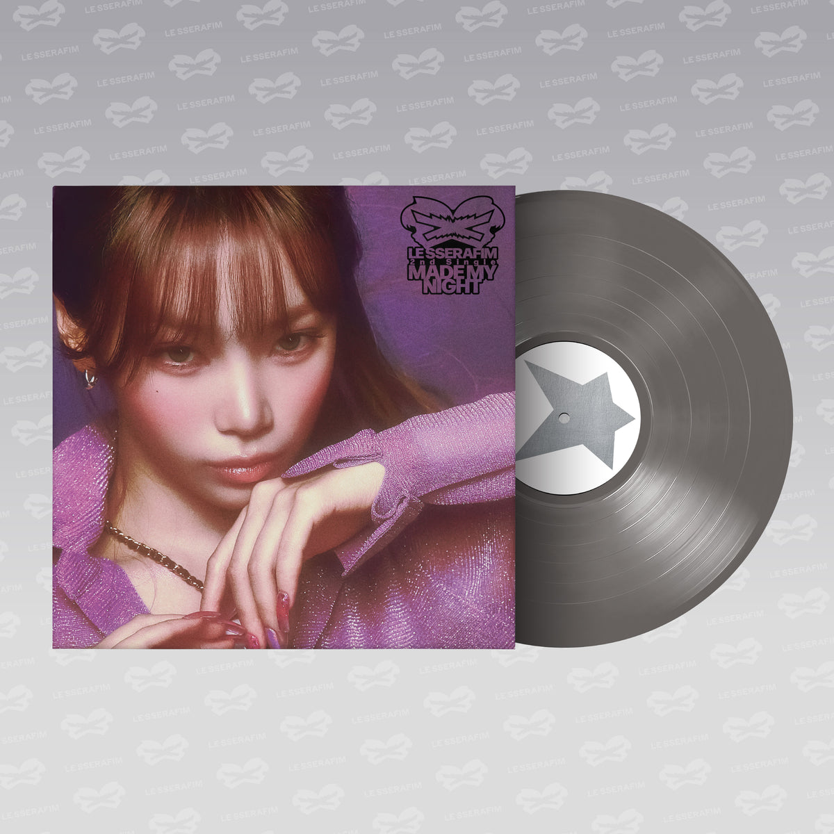 PRE-ORDER: LE SSERAFIM "2nd Single Album 'Made My Night'" LP (CHIC SILVER ver.)