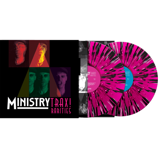 Ministry "Trax Rarities" 2xLP (Black/White/Magenta Splatter Vinyl)