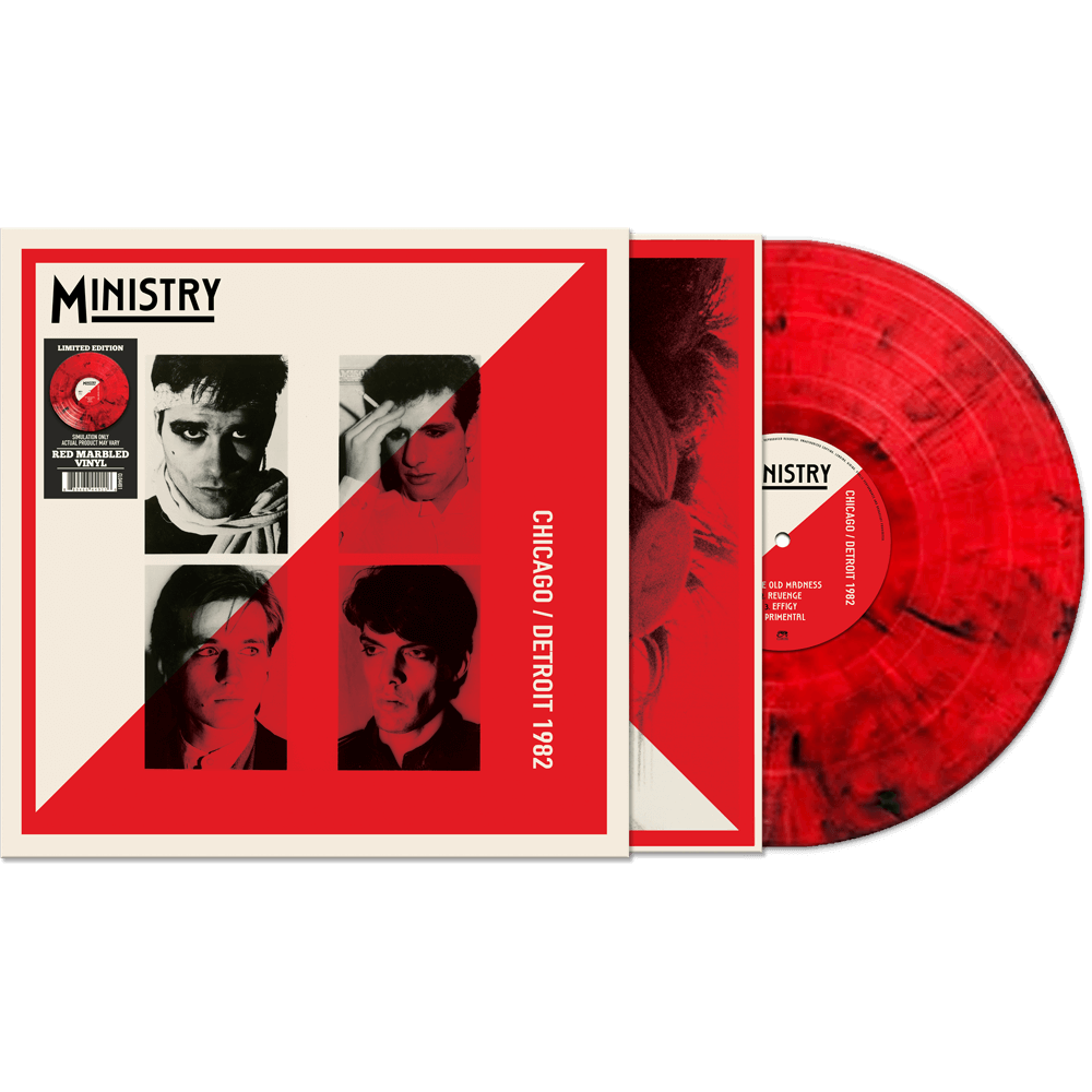 Ministry "Chicago/Detroit 1982" LP (Red Marble Vinyl)