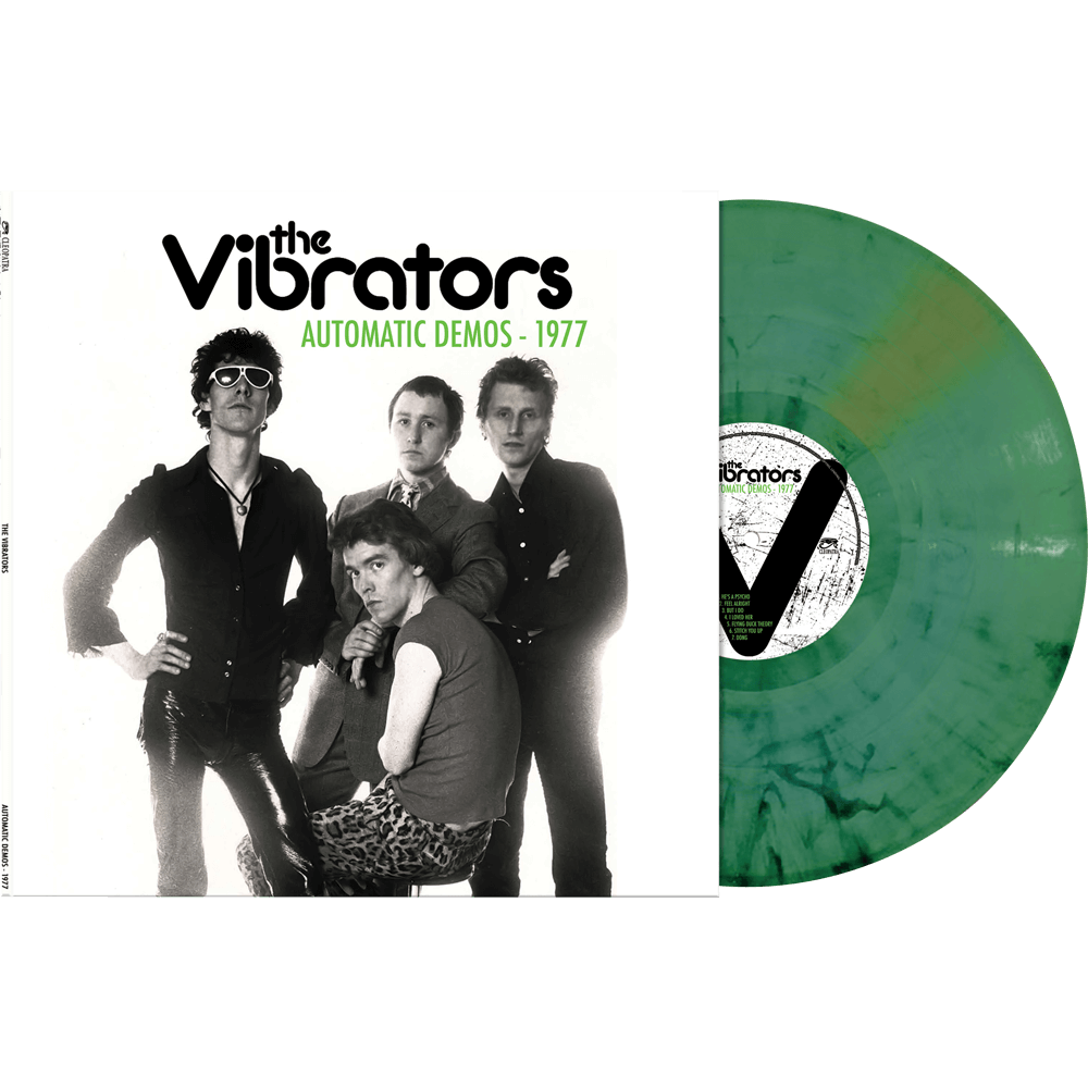 The Vibrators "Automatic Demos 1977" LP (Green Marble Vinyl)