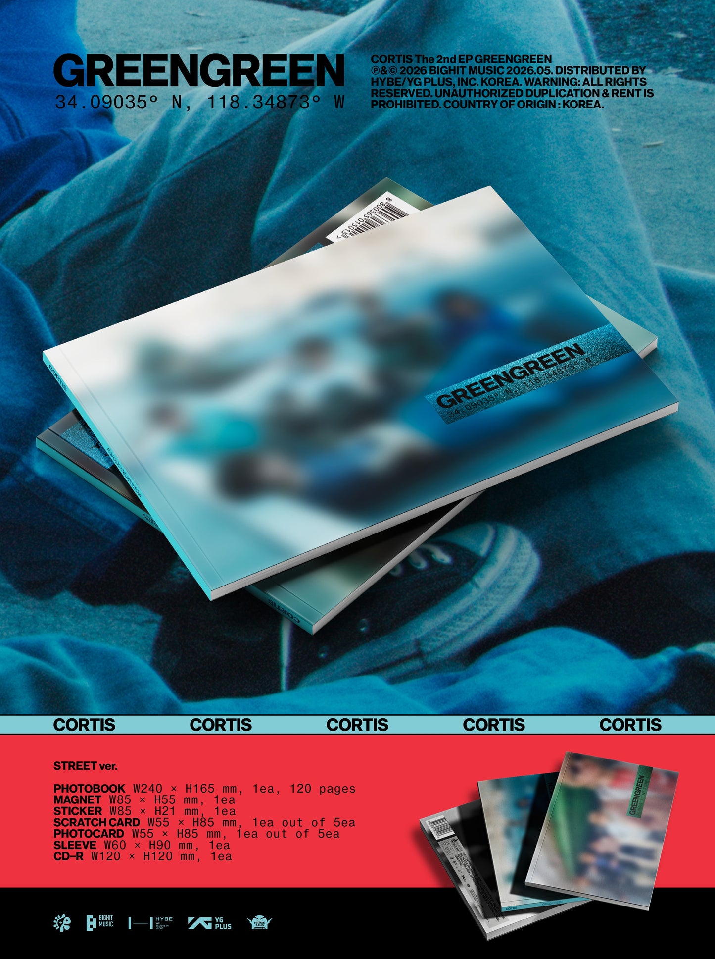 CORTIS "GREENGREEN" CD (STREET Version)