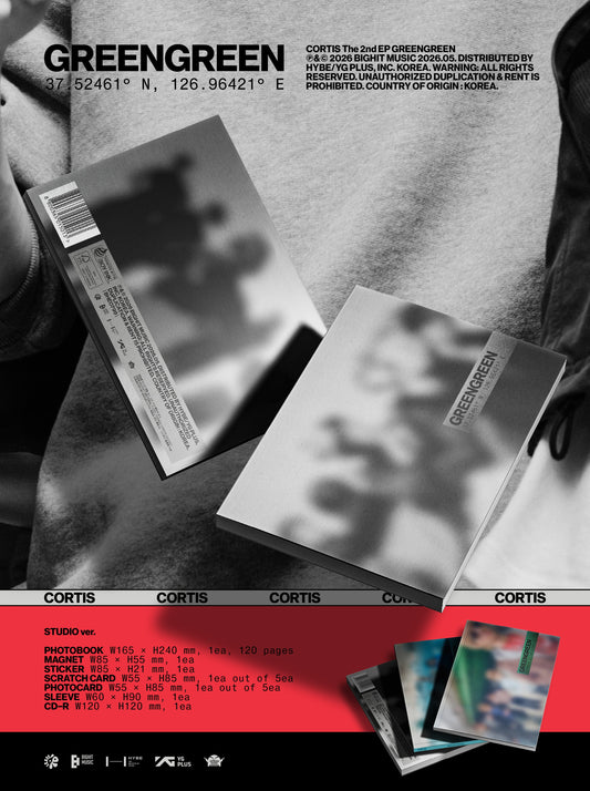 PRE-ORDER: CORTIS "GREENGREEN" CD (STUDIO Version)