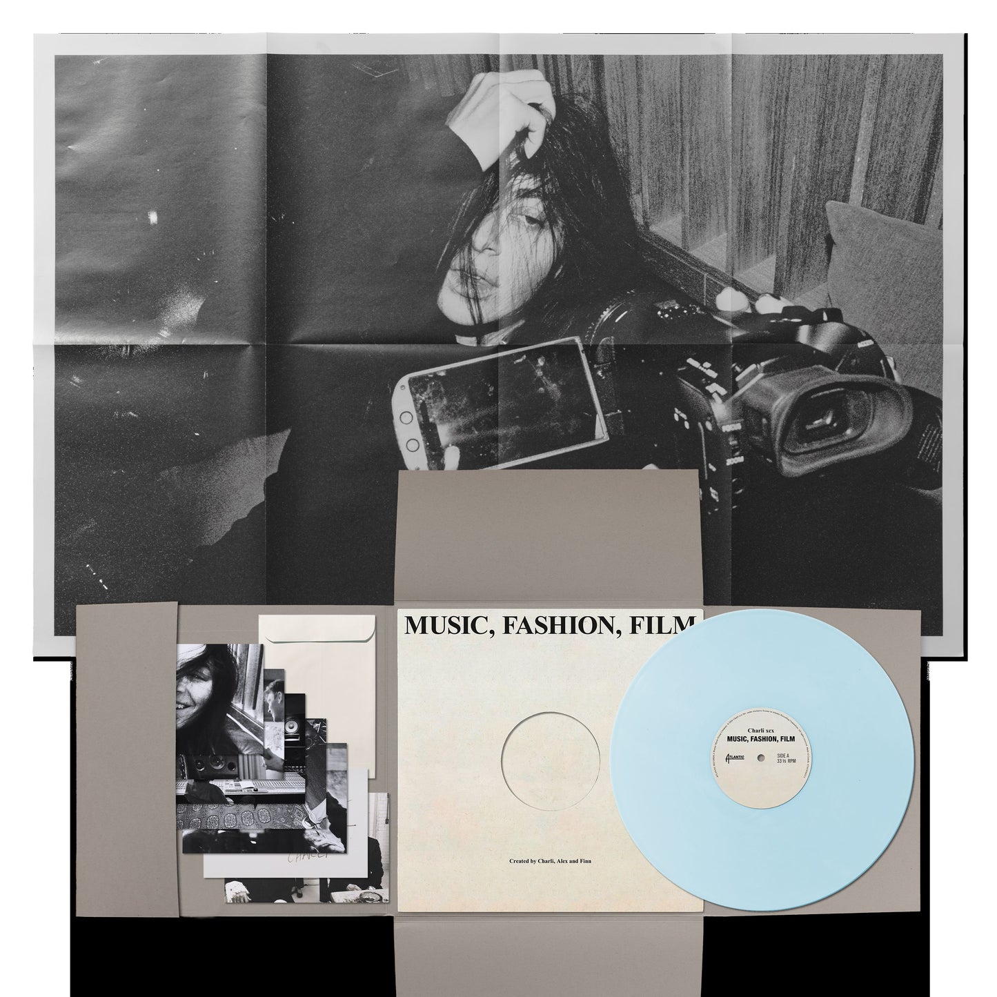Charli XCX "Music, Fashion, Film" LP (Baby Blue Vinyl)