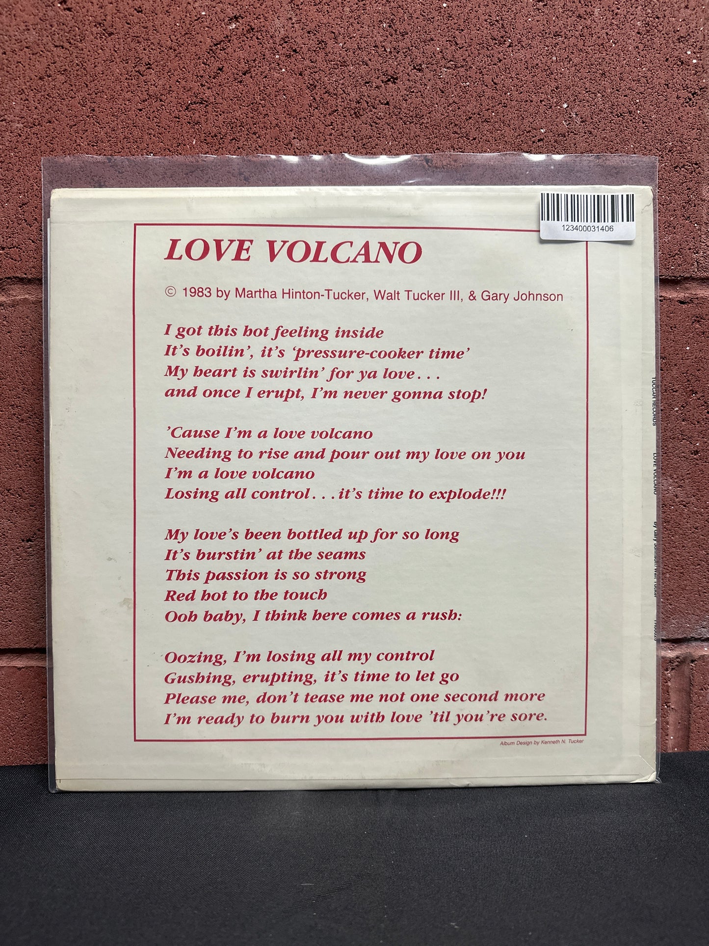 Used Vinyl:  Gary Johnson, Walt Tucker / Gary Johnson ”I'm A Love Volcano” 12"