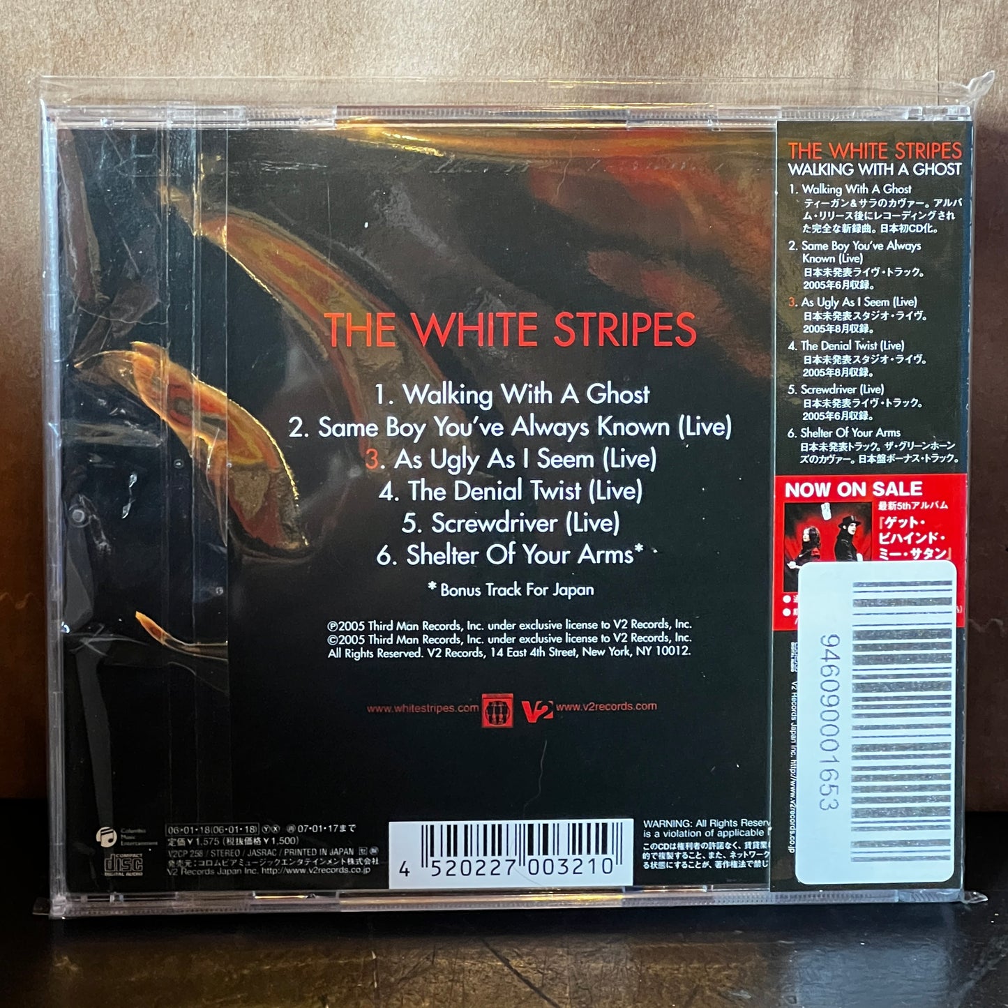 Used CD: The White Stripes "Walking With A Ghost" CD (2005 Japanese Press w/ Bonus Track)