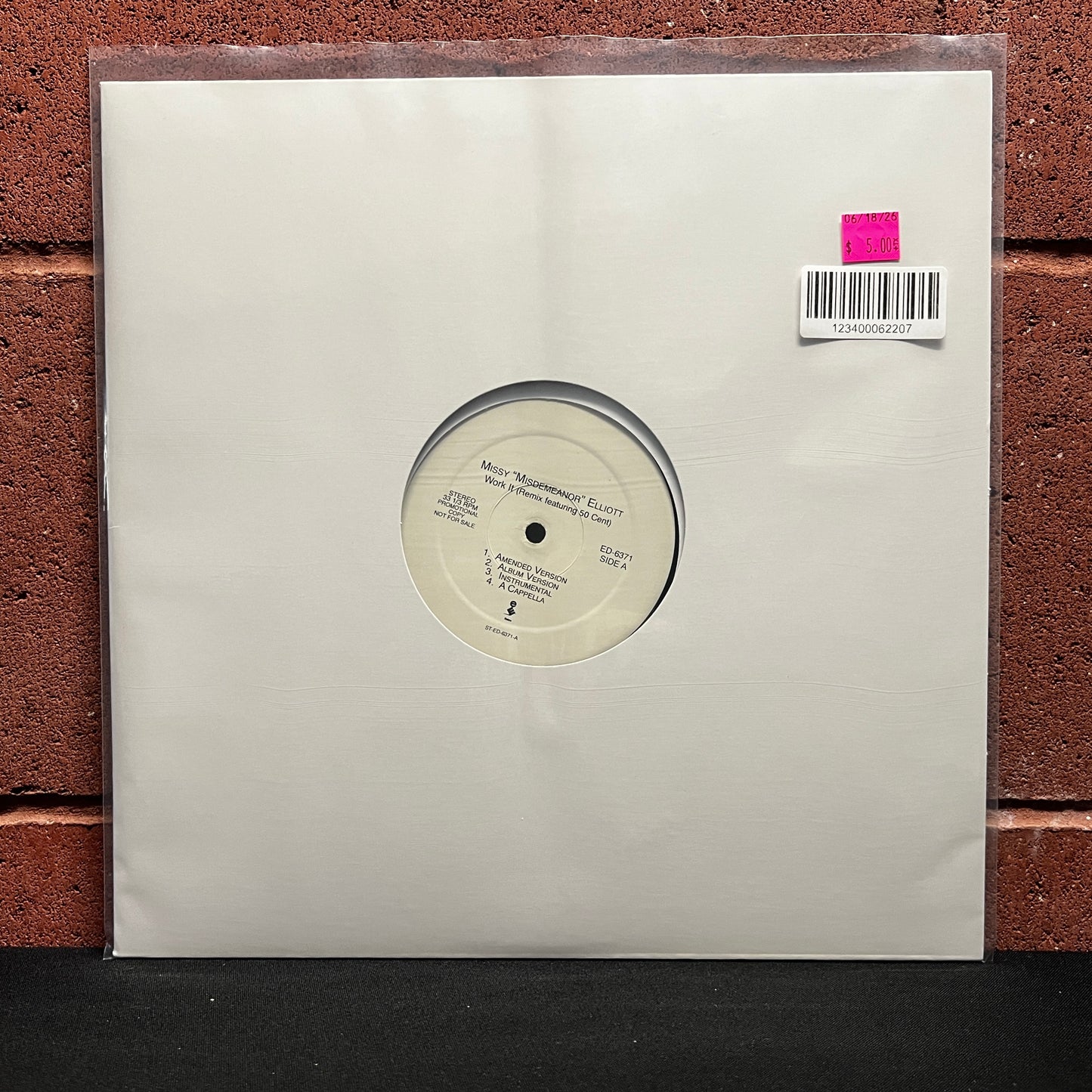 Used Vinyl: Missy 'Misdemeanor' Elliott "Work It" 12" Single