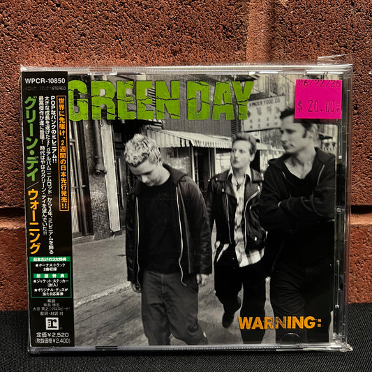 Used CD: Green Day "Warning" CD (2000 Japanese Press w/ Bonus Tracks)